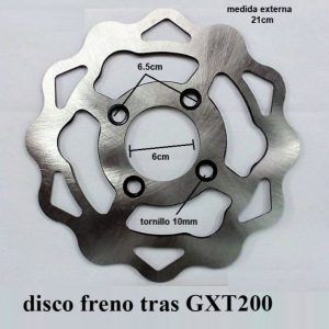 disco freno tras GXT200 (4H-liso)