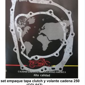 set empaque tapa clutch y volante cadena 250 (CGL017)