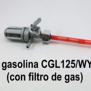 llave gasolina CGL125/WY125 (con filtro de gas)