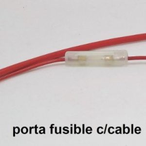 porta fusible vidrio c/cable (T091)