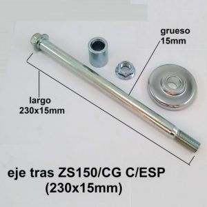 eje tras ZS150/CG C/ESP (230x15mm)