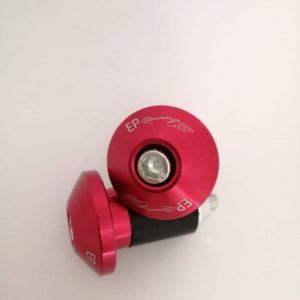 tapon manivela alum liso T152 rojo