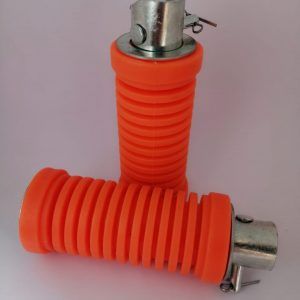 descansapie tras UNIVERSAL hule colores naranja