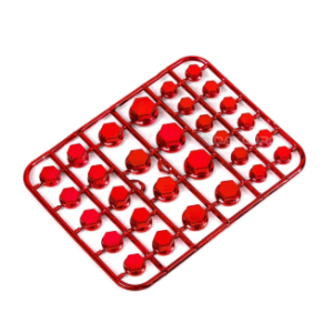 Tornillo decorativo rojo