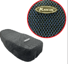 Forro asiento hueco pequeño azul con negro