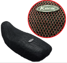 Forro asiento hueco grande rojo con negro