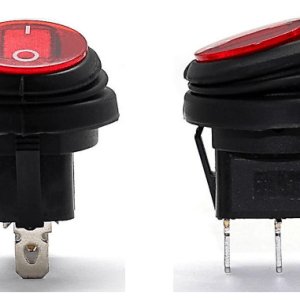 Switch con led impermeable rojo
