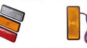 Reflectivo rectangular led con luz