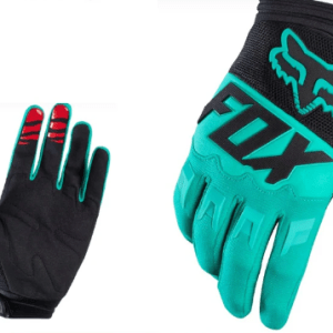 Guantes largo Fox Negro / Turquesa Talla L