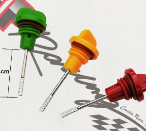 Tapon medir aceite plastico scooter verde