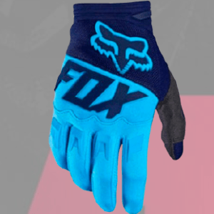 Guantes Fox Azul/Celeste M
