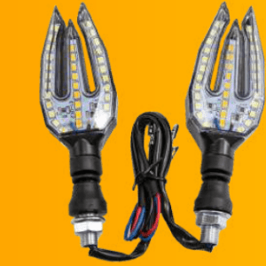 Direccional led tridente luz amarilla