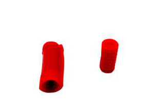 Hule set patillas universal Rojo