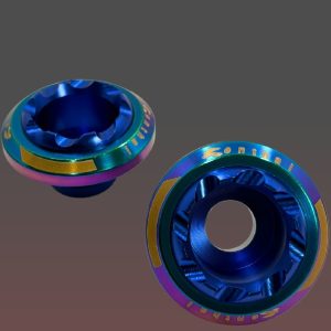 Copa eje Racing tornasol/Azul 16mm