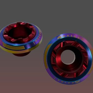 Copa eje Racing tornasol/Rojo16mm